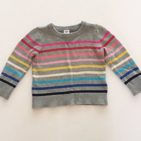 GAP Crazy Rainbow Stripe Sweater - Picture 1 of 2